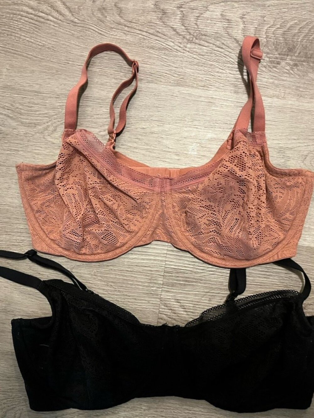 Soma 36DDD Bra Embraceable Balconette Underwire Back Closure Stretch Floral 2lot
